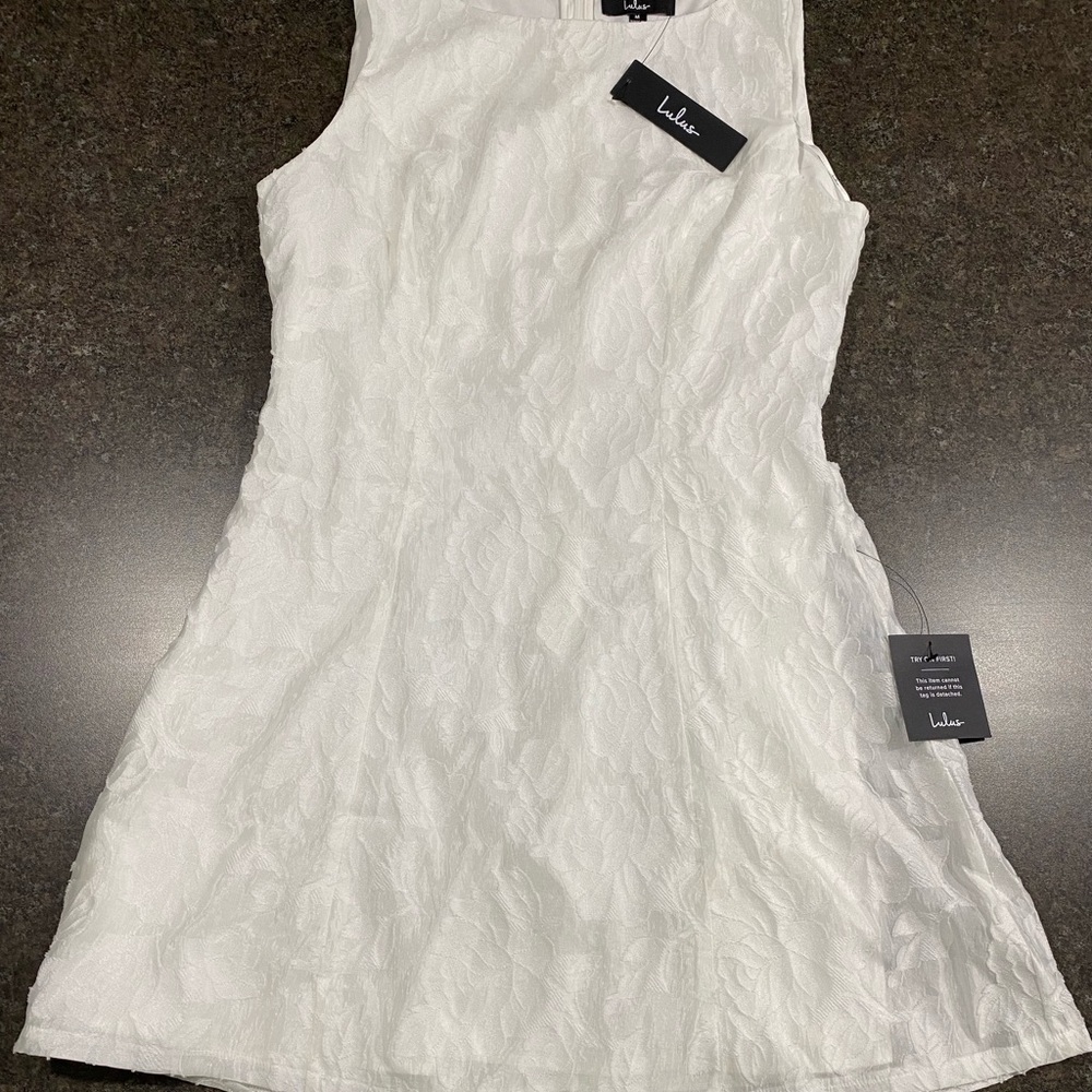 Lulu's White Sleeveless Dress